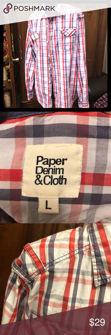 paper denim cloth shirts