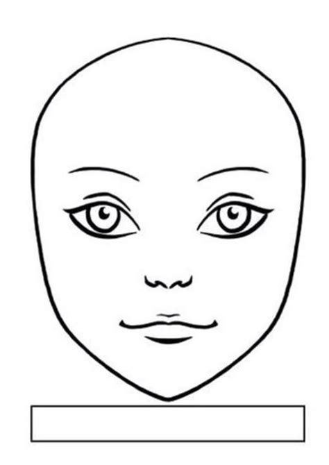 paper doll face templates PDF