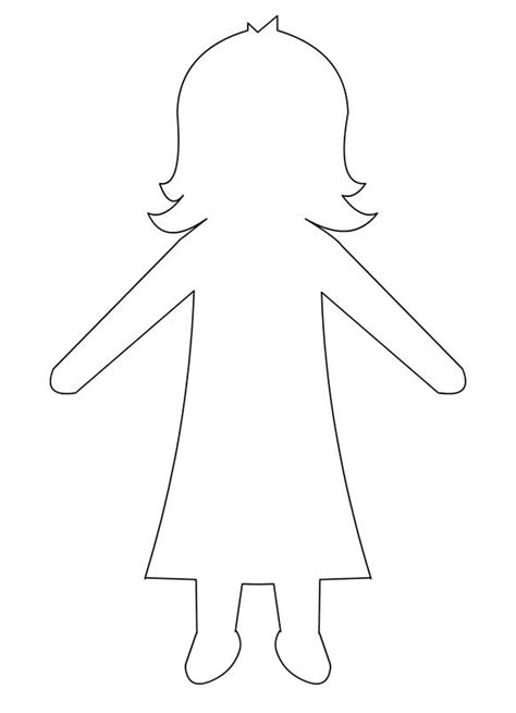 paper doll template girl Epub