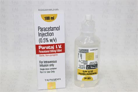 paracetamol infusion dose