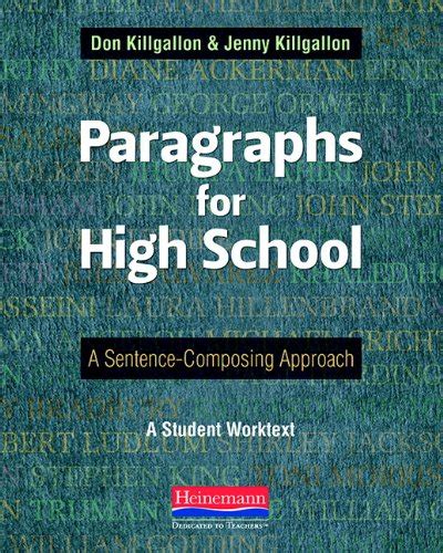 paragraphs for high school a sentence composing approach Kindle Editon