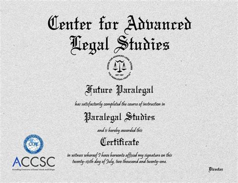 paralegal certificate online free