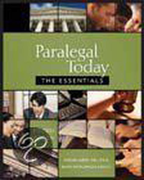 paralegal today the essentials paralegal today the essentials Epub