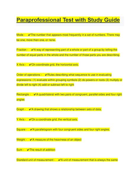 paraprofessional study guide for testing ct Epub