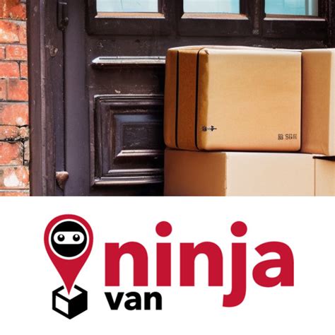 parcel is being delivered ninja van