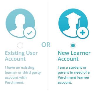 parchment new learner account