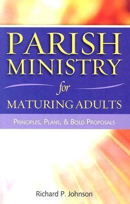 parish ministry for maturing adults principles plans and proposals PDF