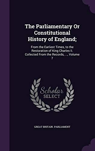 parliamentary constitutional history earliest restoration Kindle Editon