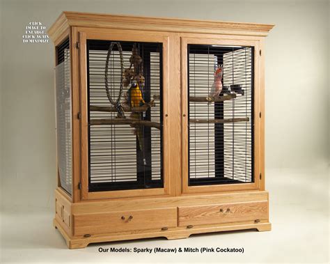 parrot cage wood