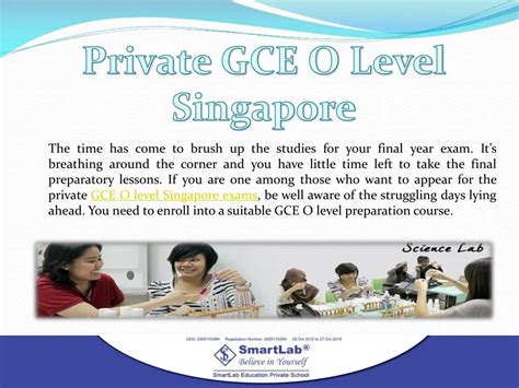 part time o level course in singapore