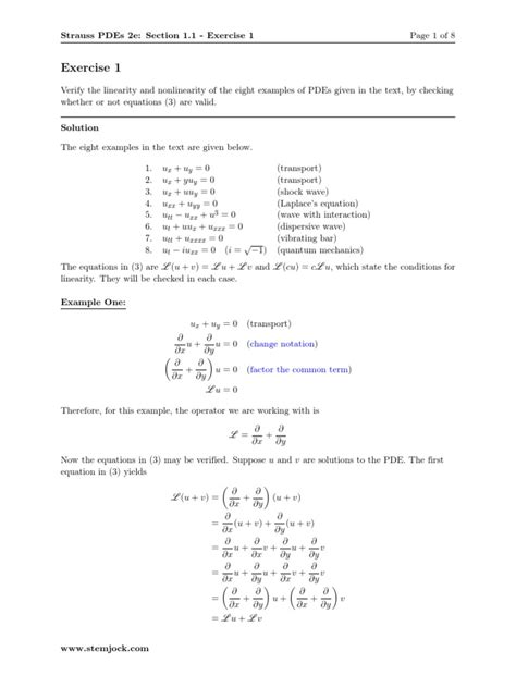 partial differential equations strauss solutions pdf Reader