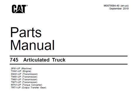 parts manual for caterpillar 400 articulated truck Kindle Editon