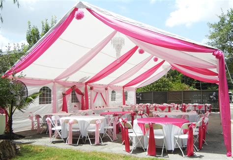 party tent decoration