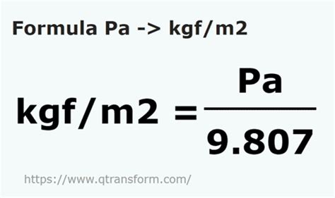 pascal to kilogram