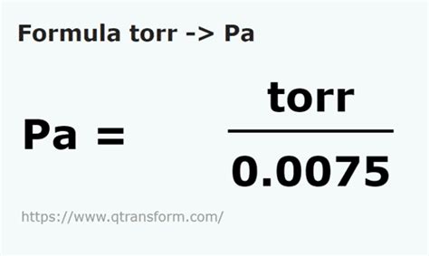 pascal to torr