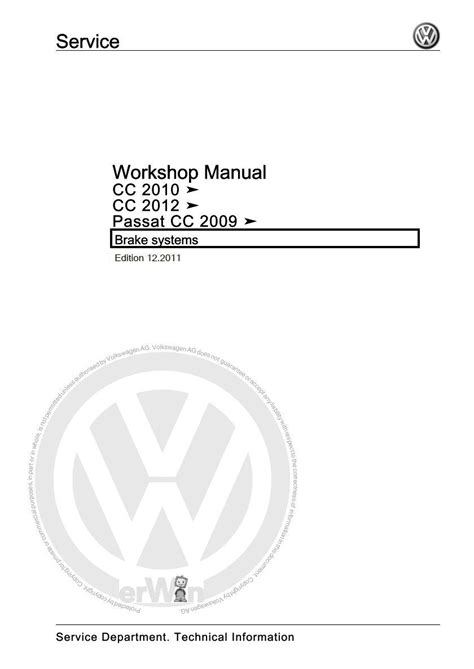 passat cc workshop manual PDF