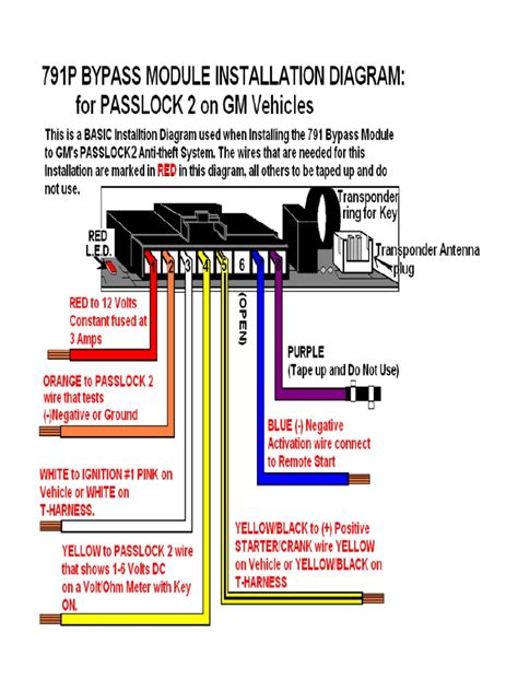 passlock 2 wiring diagram chev malibu pdf PDF