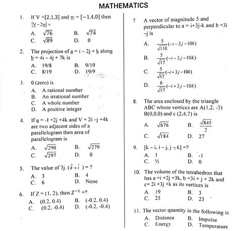 past entry test papers of nust Doc