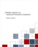 pasw statistics 18 statistical procedures companion Doc