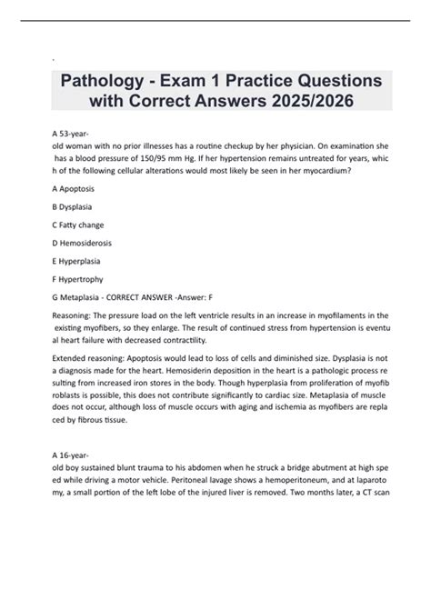pathology board exam questions Doc