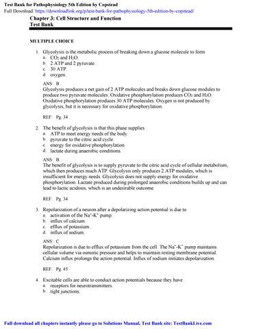 pathophysiology test bank questions copstead 5th ed Kindle Editon