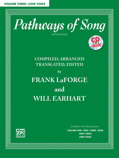 pathways of song vol 3 low voice book and cd pathways of song series Reader