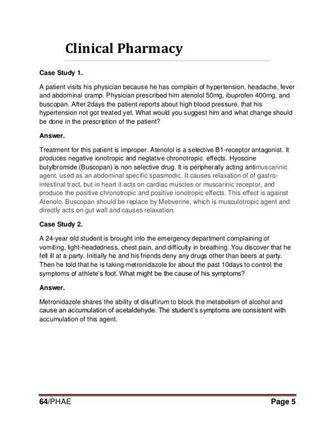 patient communication pharmacy case study approach Reader