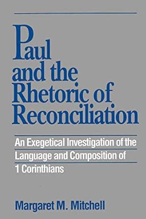 paul and the rhetoric of reconciliation PDF