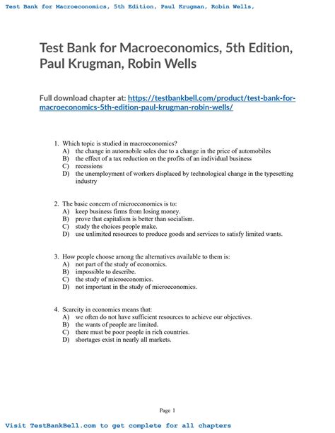 paul krugman macroeconomics answer key Epub