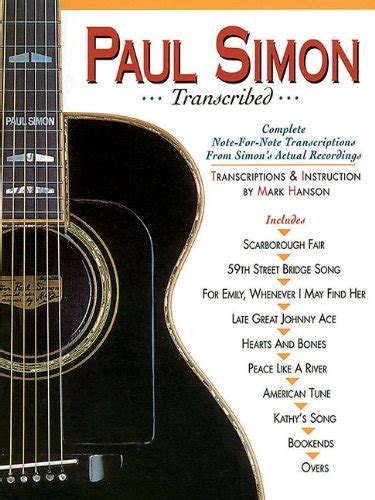 paul simon transcribed paul simon or simon and garfunkel Epub