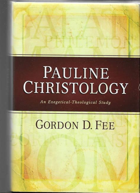 pauline christology an exegetical theological study Reader