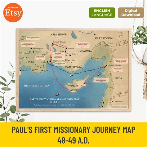 pauls-first-missionary-journey-map Ebook Kindle Editon