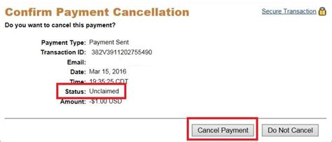 paypal cancel pending payment