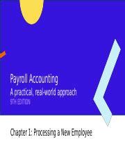 payroll accounting chapter 1 Reader