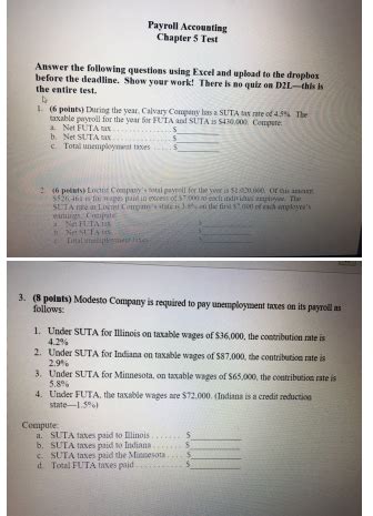 payroll accounting chapter 5 test Doc