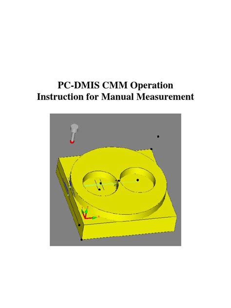 pc dmis 2009 cmm manual PDF