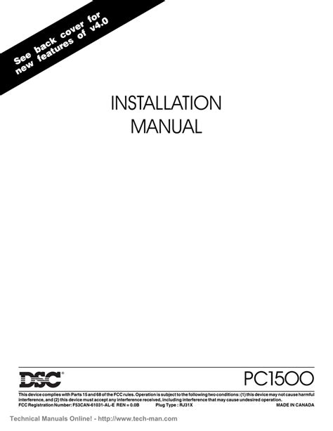 pc1550 installation manual pdf Kindle Editon