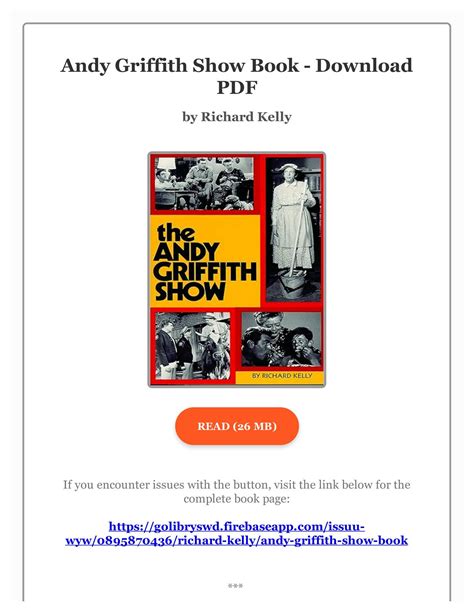 pdf andy griffith show book from Reader