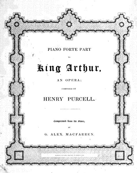 pdf book arthur vocal score henry purcell Doc