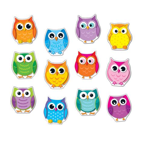 pdf book colorful owls cut outs carson dellosa publishing Epub