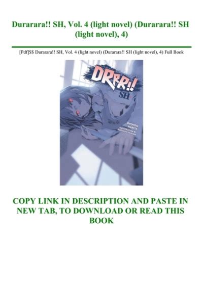 pdf book durarara vol novel Kindle Editon