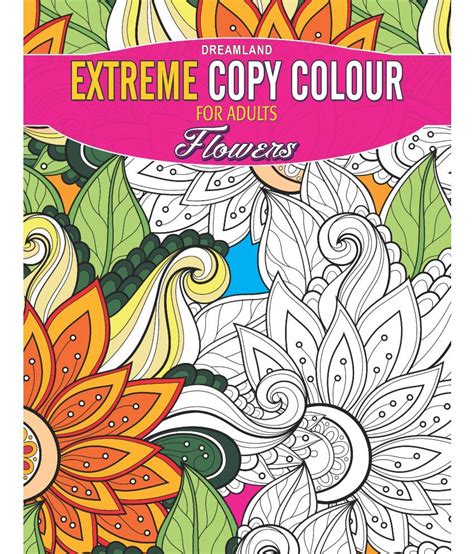 pdf book flowers extreme colouring book PDF