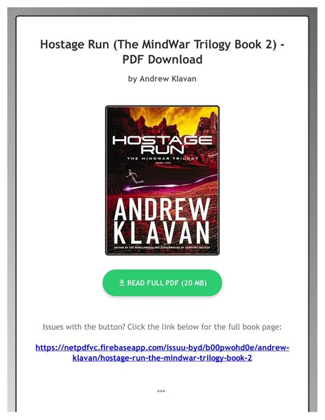 pdf book hostage mindwar trilogy andrew klavan PDF