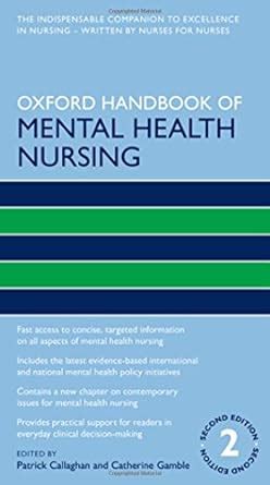 pdf book oxford handbook mental nursing handbooks PDF