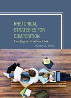 pdf book rhetorical strategies composition cracking academic Epub