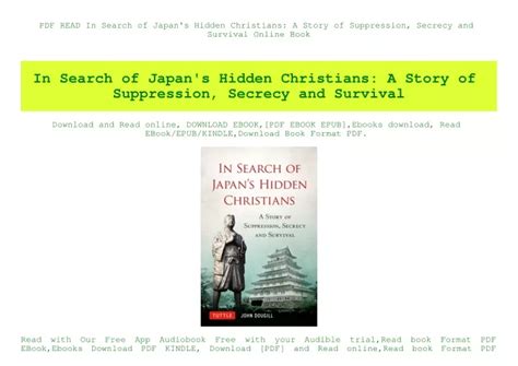 pdf book search japans hidden christians suppression Reader