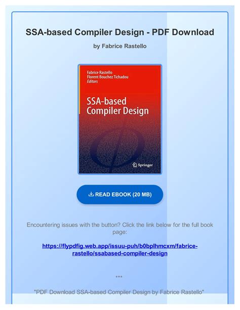 pdf book ssa based compiler design fabrice rastello Epub