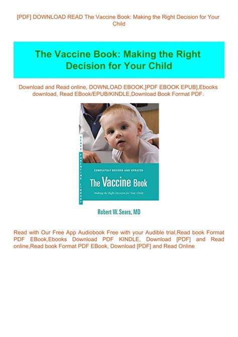 pdf book vaccine book making right decision Reader