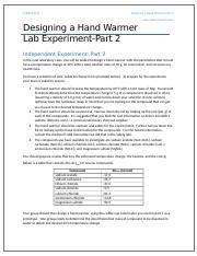 pdf chemistry designing a hand warmer lab answers Ebook Kindle Editon