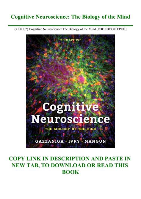 pdf cognitive neuroscience biology of Reader